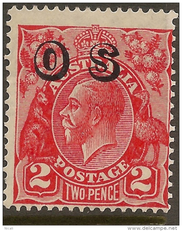 AUSTRALIA 1932 2d KGV OS SG O130 HM #VP48 - Service