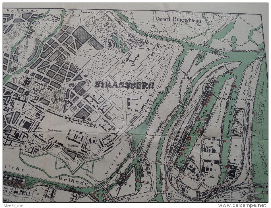 STRASSBURG ( Druk. Fr. Wilh. Ruhfus Dormund ) Mit Ziffernerklärung - Schaal 1/10000 ( Zie Foto´s ) ! - Sonstige & Ohne Zuordnung