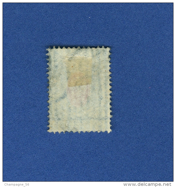 VARIÉTÉS  1883 /1885  N° 33 BLEU ET ROSE 14 K .    OBLITÉRÉ  DOS CHARNIÈRE 2.00 € - Errors & Oddities