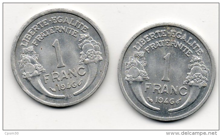 pièces monnaies - 1fr Morlon plus Etat Francais - alu - année diverses