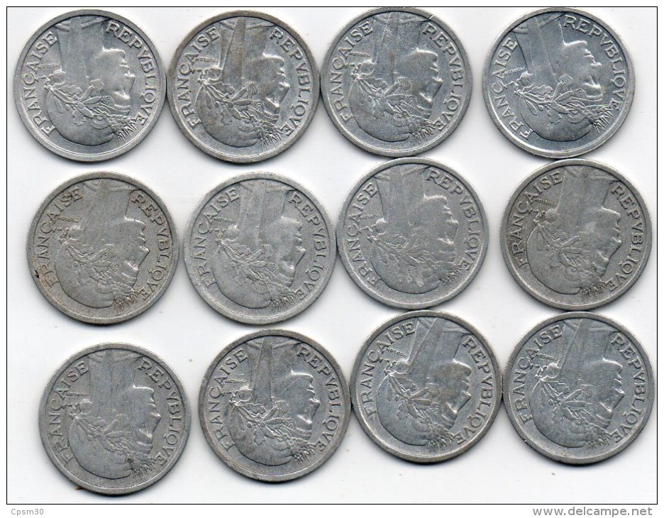pièces monnaies - 1fr Morlon plus Etat Francais - alu - année diverses