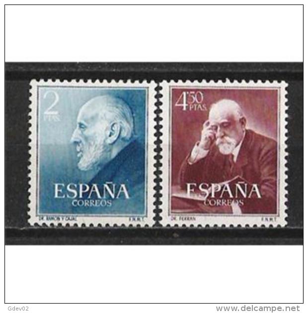 ES1119STV-LFT**1119TPSC.España. Spain.Espagne.MEDICOS    CAJAL Y. FERRAN.1952.( Ed 1119/0*),con Charnela. - Otros & Sin Clasificación