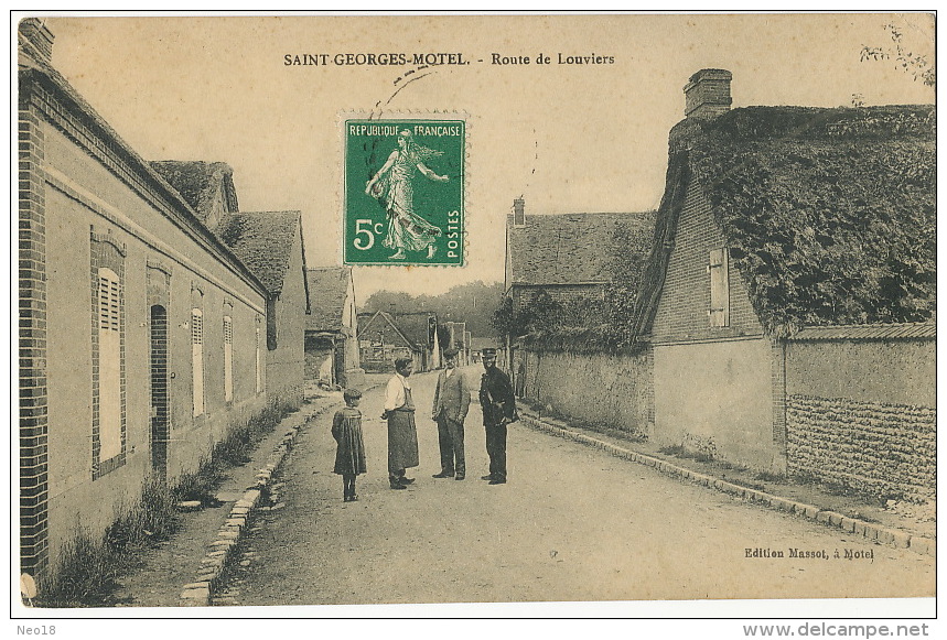 Saint Georges Motel Route De Louviers Facteur  Edition Massot - Saint-Georges-Motel