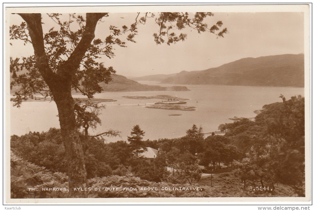 The Narrows, Kyles Of Bute From Above Colintraive - (Scotland) - Bute