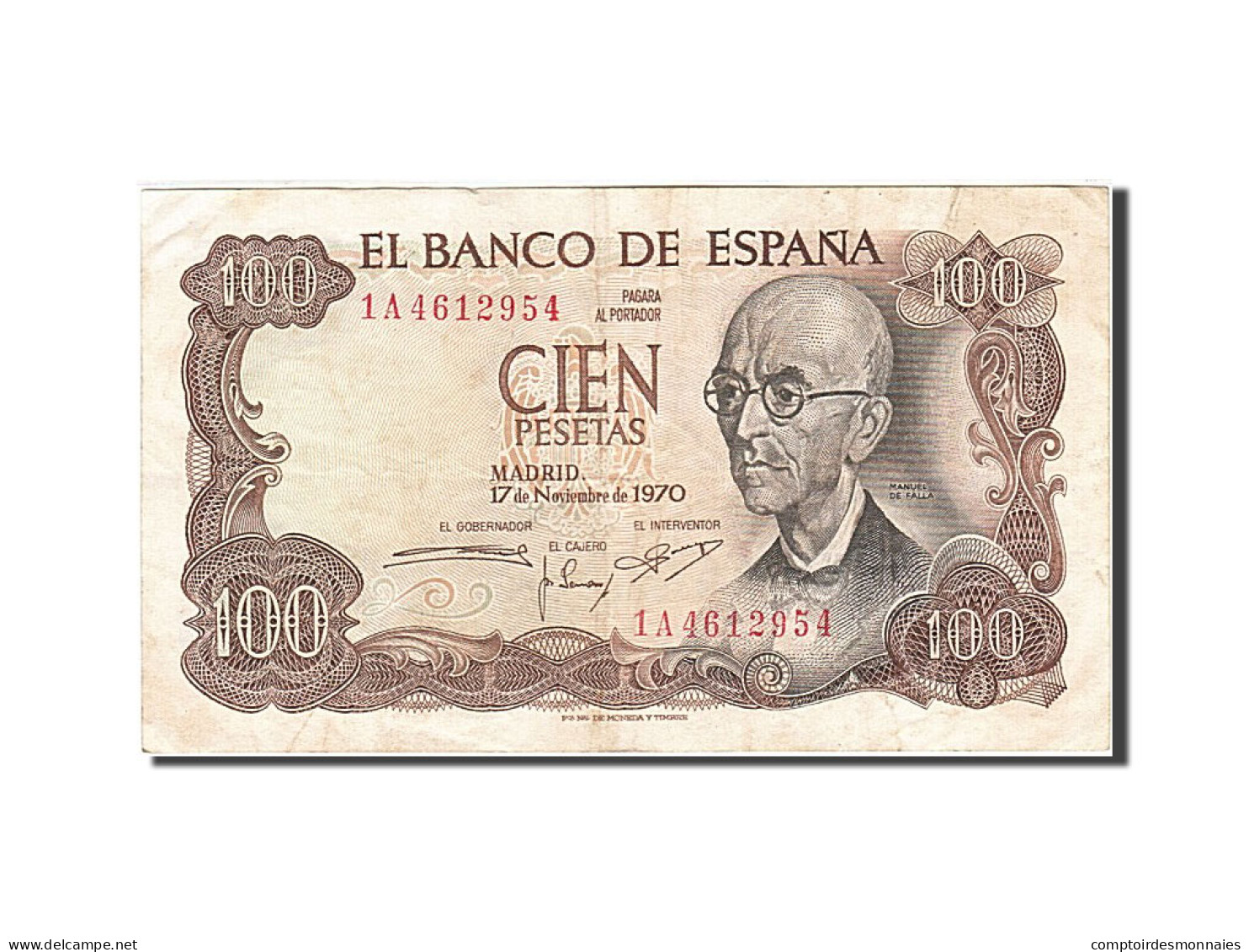 Billet, Espagne, 100 Pesetas, 1970-1971, 1970-11-17, KM:152a, TB - [ 4] 1975-… : Juan Carlos I