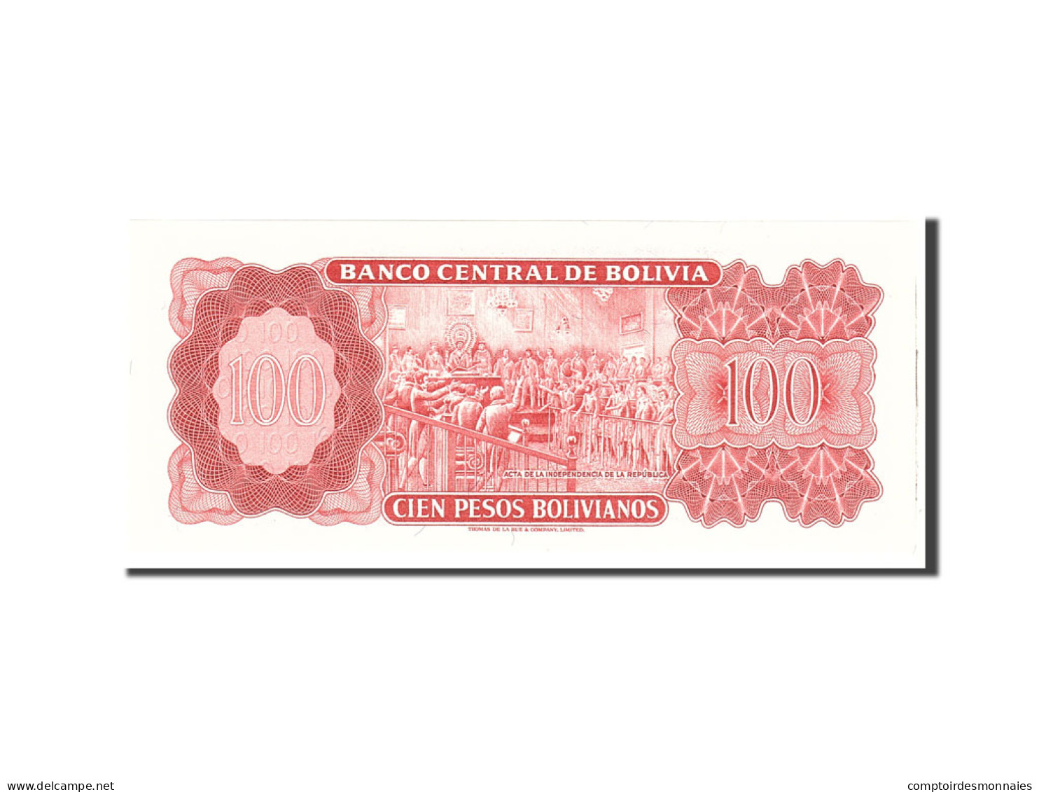 Billet, Bolivie, 100 Pesos Bolivianos, 1962, Undated, KM:164A, NEUF - Bolivien