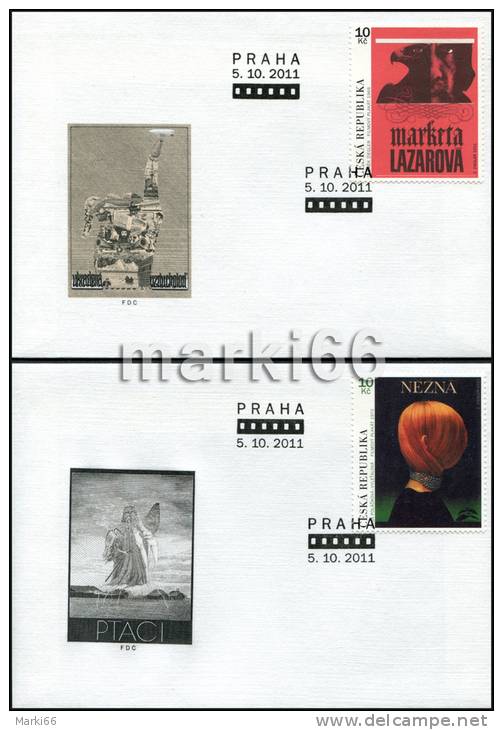 Czech Republic - 2011 - Czech Movie Posters - First Day Covers (FDC) Set - Neufs