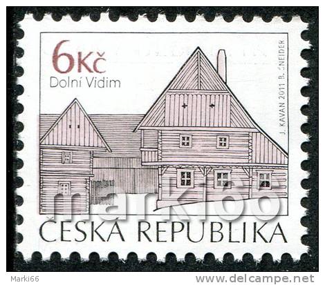 Czech Republic - 2012 - Definitive - Traditional Architecture - Mint Stamp - Ongebruikt