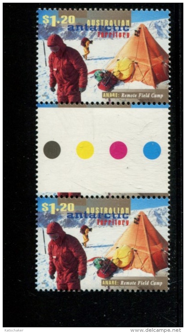 AUSTRALIAN ANTARCTIC TERRITORY 1997  POSTFRIS MINT YVERT 114 GUTTER PAIR - Unused Stamps