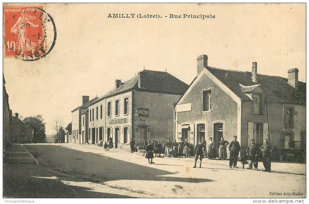 45 - AMILLY - Rue Principale - Café Du Centre - Amilly