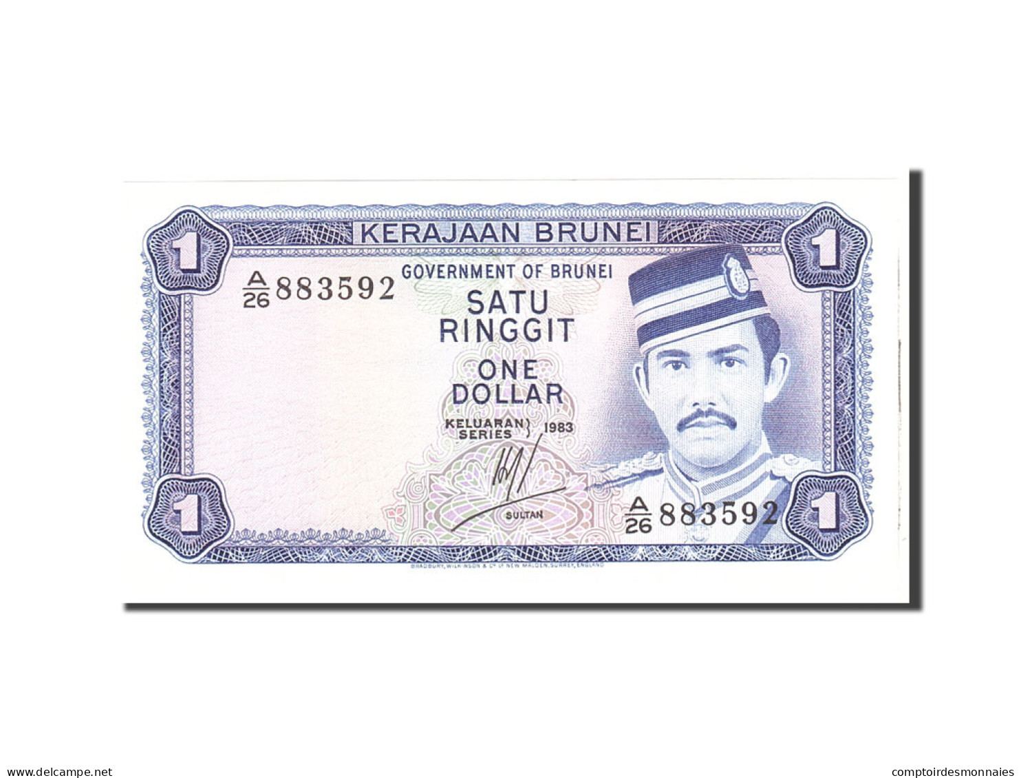 Billet, BRUNEI, 1 Ringgit, 1983, Undated, KM:6c, NEUF - Brunei