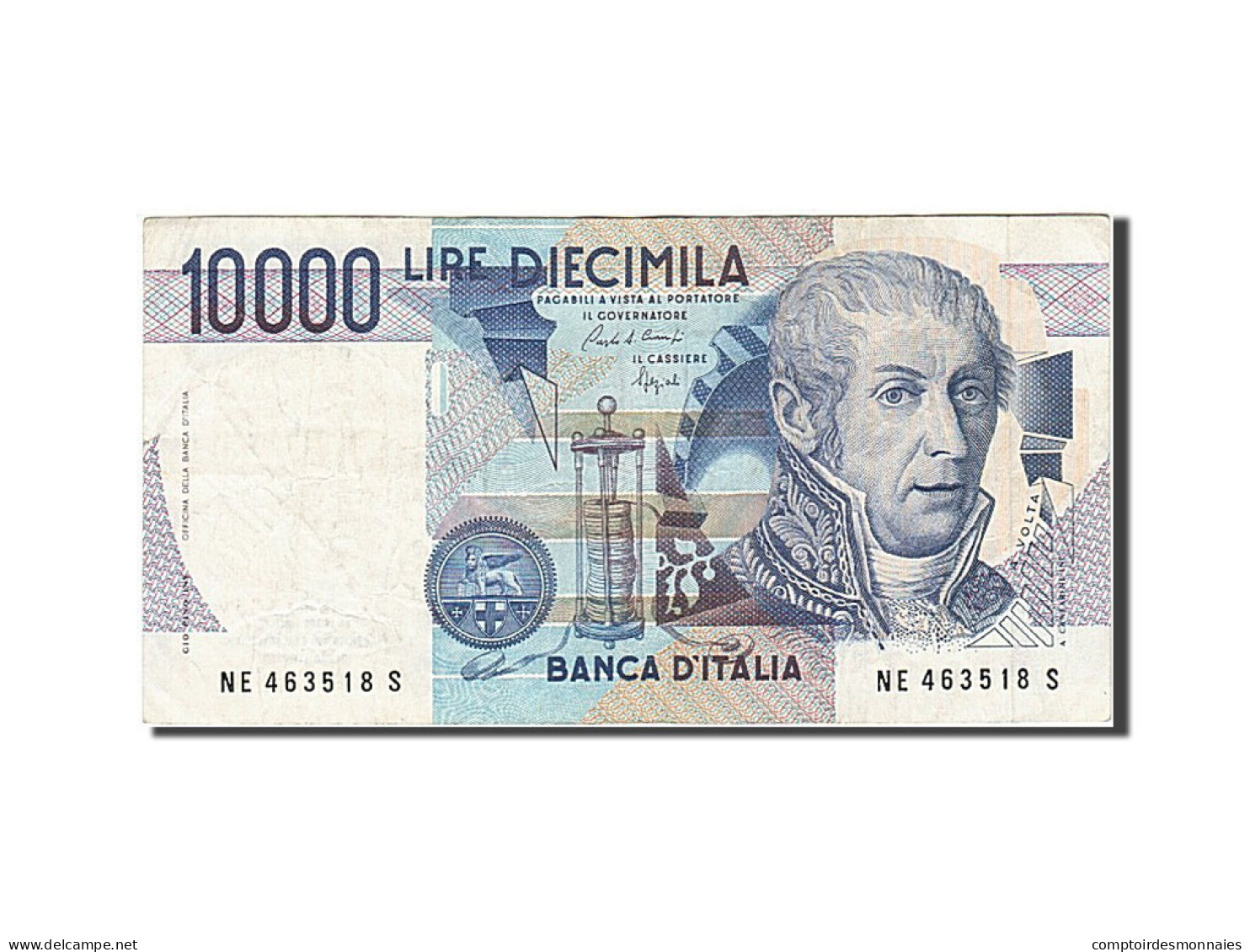 Billet, Italie, 10,000 Lire, 1984-1985, 1984-09-03, KM:112b, TTB - 10000 Lire