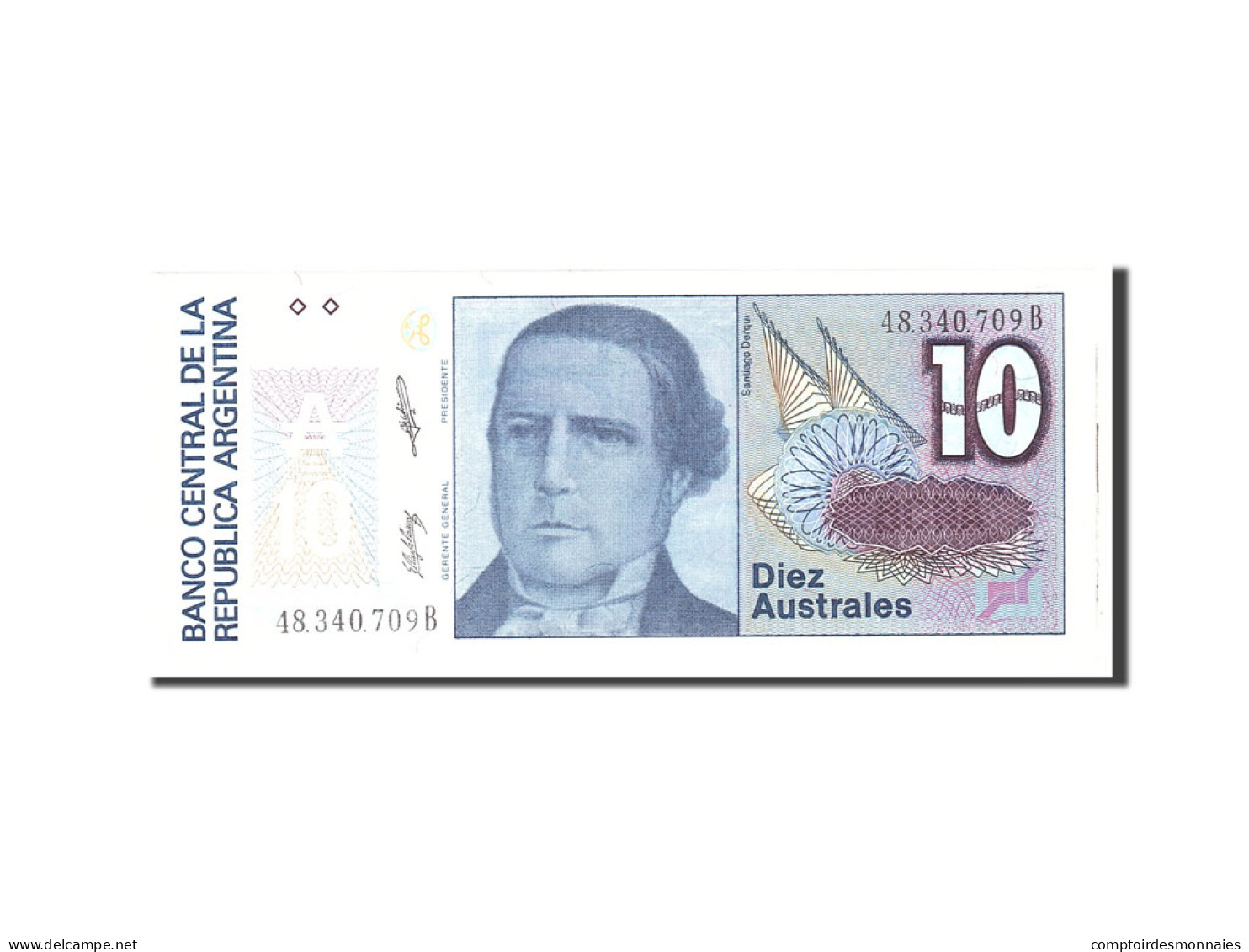 Billet, Argentine, 10 Australes, 1985, Undated, KM:325a, NEUF - Argentina