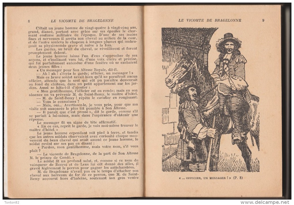 Alexandre Dumas - Le Vicomte De Bragelonne ( Tomes I & II )  - Bibliothèque De La Jeunesse - ( 1951 ) . - Bibliotheque De La Jeunesse