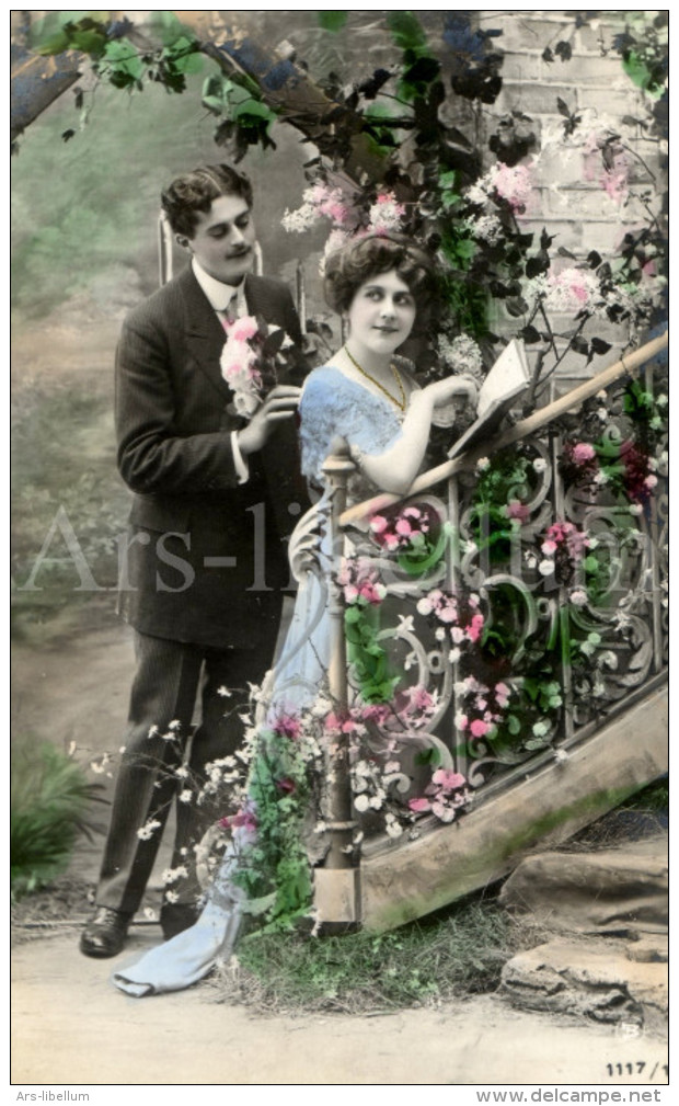 Postkaart / Postcard / CPA / Couple / Romantique / Love / No 1117-1 / 1910 - Couples