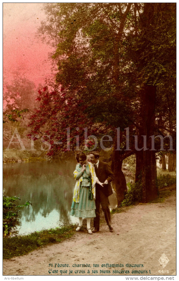 Postkaart / Postcard / CPA / Couple / Romantique / Love / Ed. SAR No 4415 / 1919 - Couples