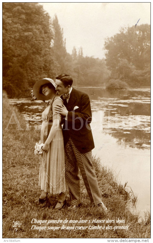 Postkaart / Postcard / CPA / Couple / Romantique / Love / Ed. Ra No 7 / 1919 - Couples