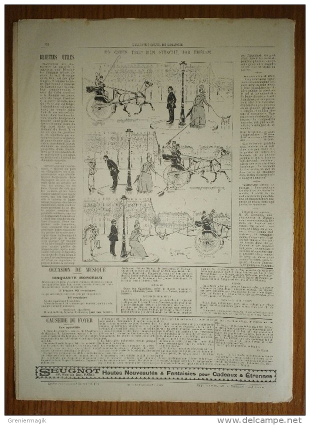 Soleil Du Dimanche 14/04/1895 Le Retour Des Cloches - Le Chemin De La Croix Par Feldmann - Thélem - Magazines - Before 1900
