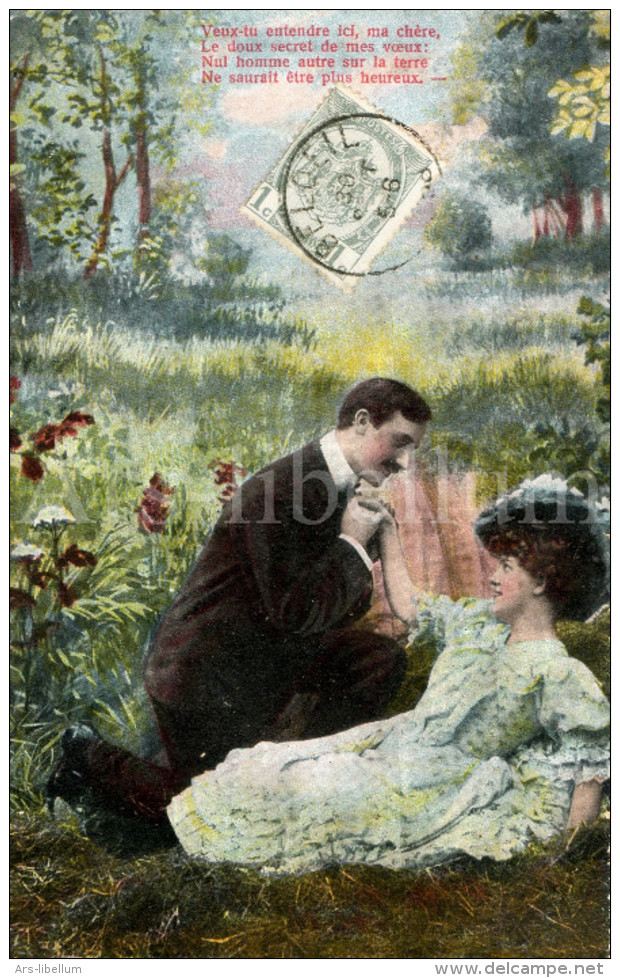 Postkaart / Postcard / CPA / Couple / Romantique / Love / Germany / No 48 / 1908 - Couples