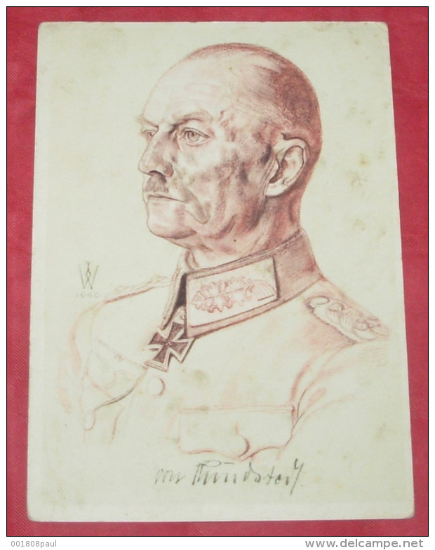 Willrich - Generaloberst V.Rundstedt ::: Portrait -  3ème Reich - Militaires - Soldats - Allemagne ---------------- 372 - Willrich