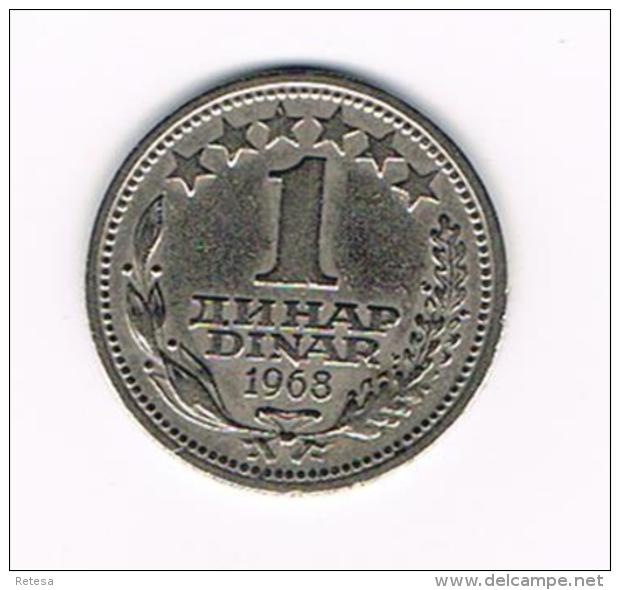 °°°JOEGOSLAVIE  1  DINAR  1968 - Yougoslavie