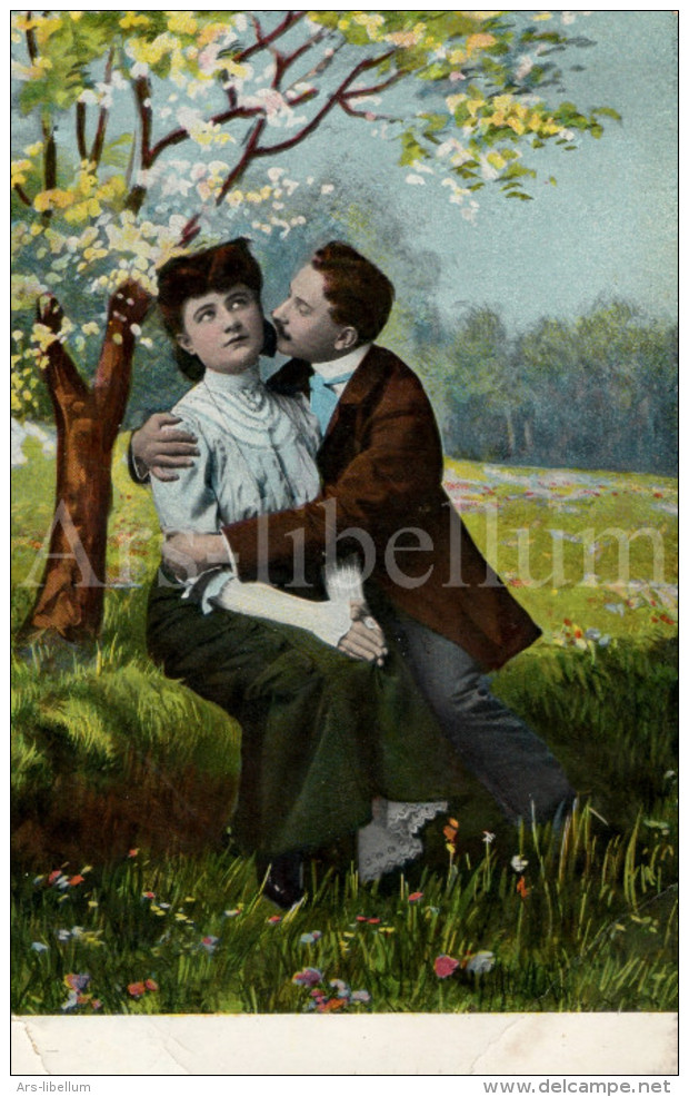 Postkaart / Postcard / CPA / Couple / Romantique / Love / Austria / No 1143 / 1909 - Couples