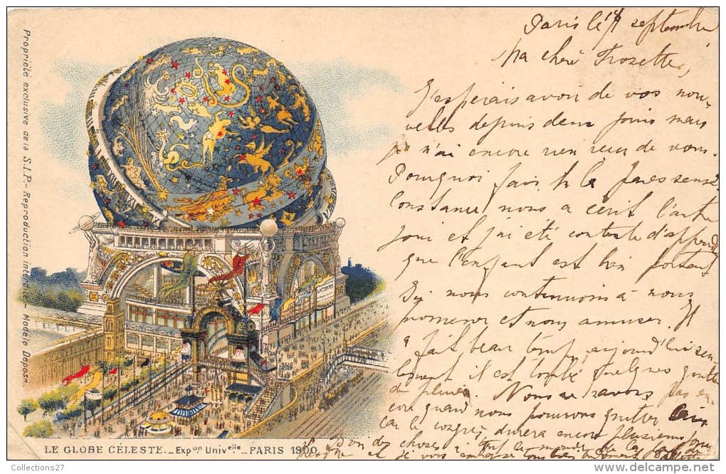 75-PARIS- EXPOSITION 1900, LE GLOBE CELESTE - Expositions