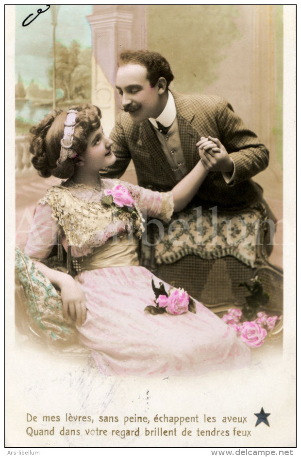 Postkaart / Postcard / CPA / Couple / Romantique / Love / E.O.L. Paris / 1910 - Couples