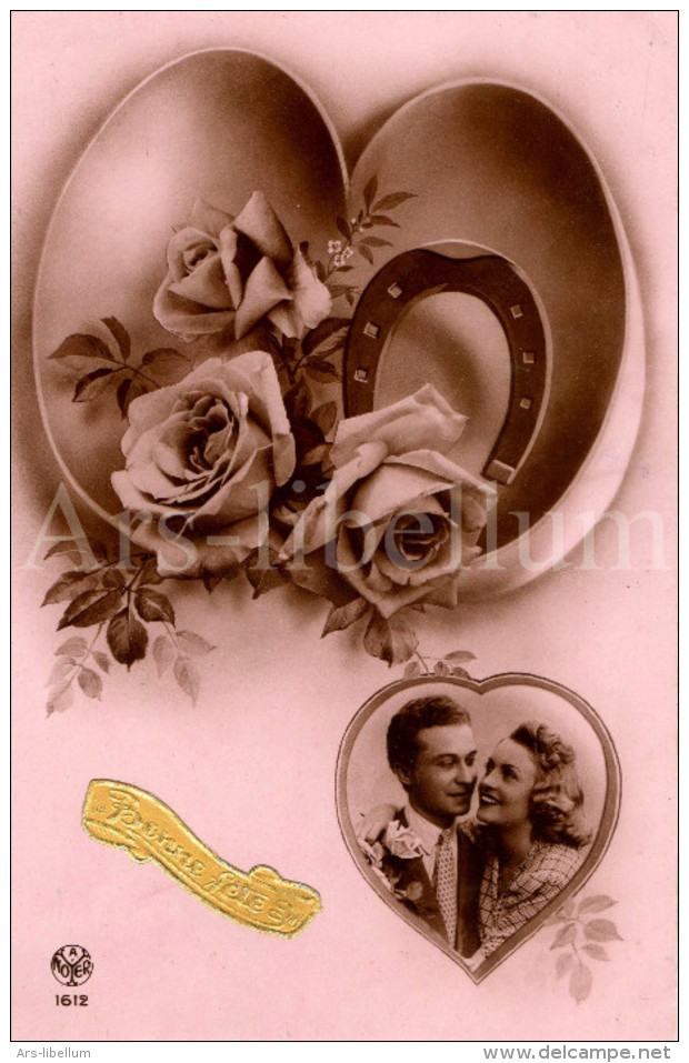 Postkaart / Postcard / CPA / Couple / Romantique / Love / Ed. A. Noyer No 1612 / 1944 - Couples