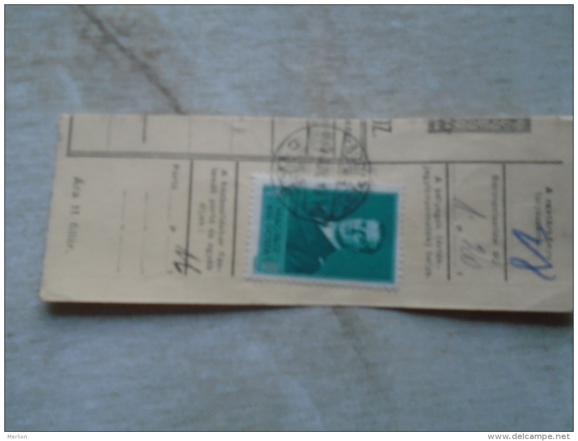 D138903  Hungary  Parcel Post Receipt 1939  Stamp  HORTHY  Franz LISZT  -Szeremle Budapest - Pacchi Postali