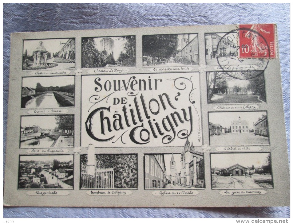 SOUVENIR DE CHATILLON COLIGNY . MULTIVUES - Chatillon Coligny