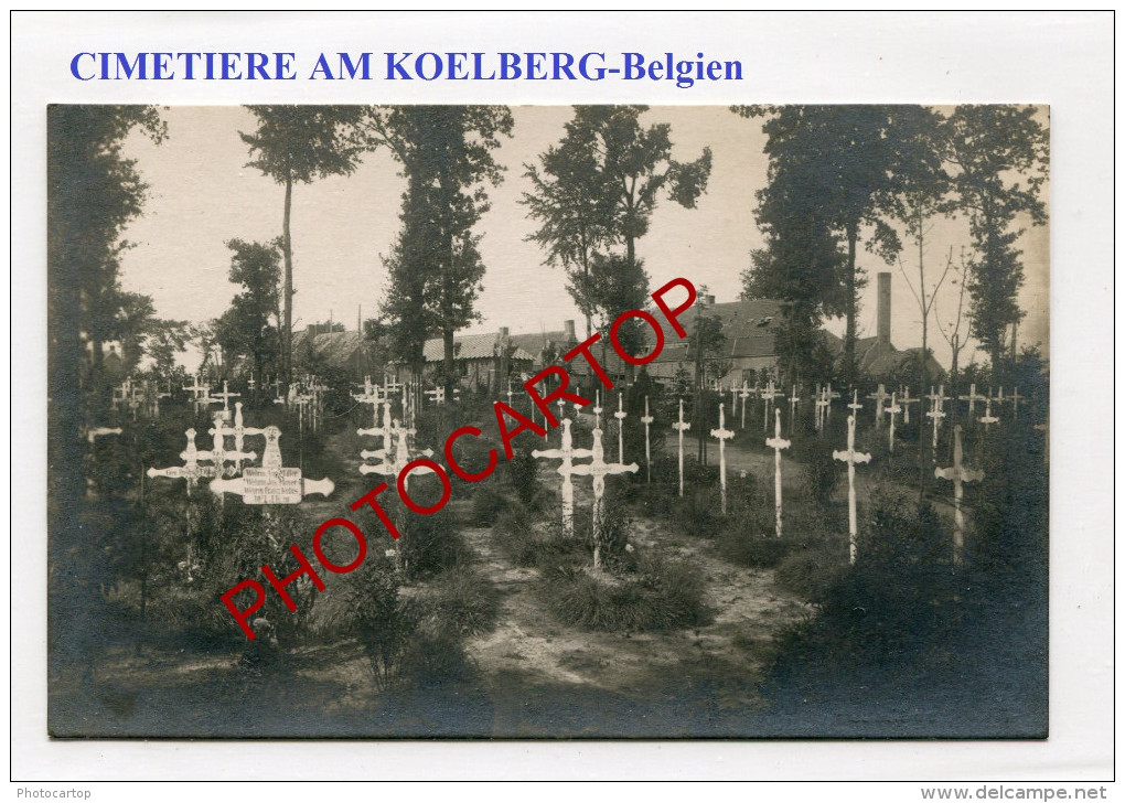 KOELBERG-Cimetiere-Geluwe-Geluveld-CARTE PHOTO Allemande-Guerre 14-18-1 WK-BELGIEN-FLANDERN- - Wervik