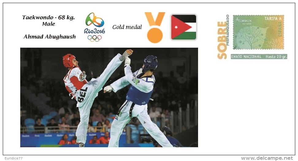 Spain 2016 - Olympic Games Rio 2016 - Gold Medal Taekwondo Male Jordania Cover - Otros & Sin Clasificación