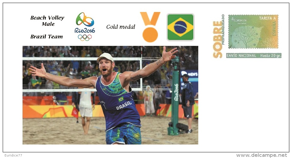 Spain 2016 - Olympic Games Rio 2016 - Gold Medal Beach Volley Male Brazil Cover - Otros & Sin Clasificación