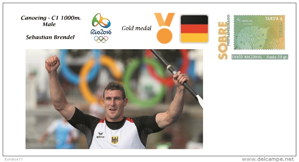 Spain 2016 - Olympic Games Rio 2016 - Gold Medal Canoeing Male Germany Cover - Otros & Sin Clasificación