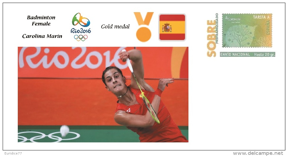 Spain 2016 - Olympic Games Rio 2016 - Gold Medal Badminton Female Spain Cover - Otros & Sin Clasificación