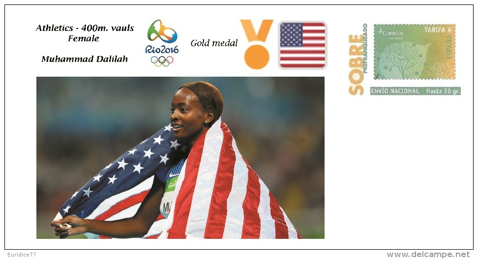 Spain 2016 - Olympic Games Rio 2016 - Gold Medal Athletics 400m. Vauls Female USA Cover - Otros & Sin Clasificación