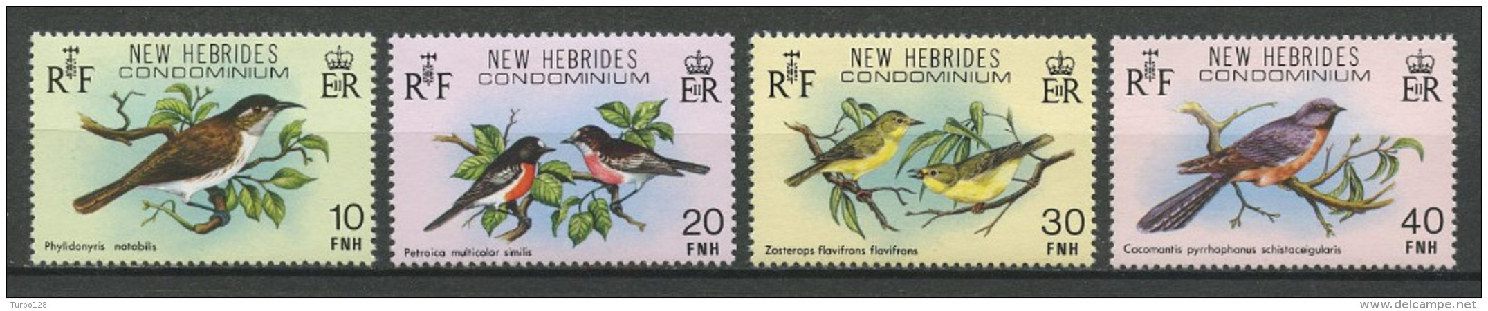 Nlle HEBRIDES 1979  N° 579/582 **  Neufs = MNH Superbes Cote 8 € Oiseaux Birds Faune Fauna Animaux - Unused Stamps