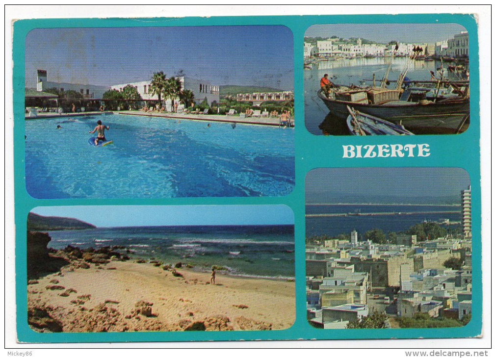 Tunisie--BIZERTE--Bizerte Et L´hotel El Kébir -Multivues-- éd Tanit --timbre - Tunesië