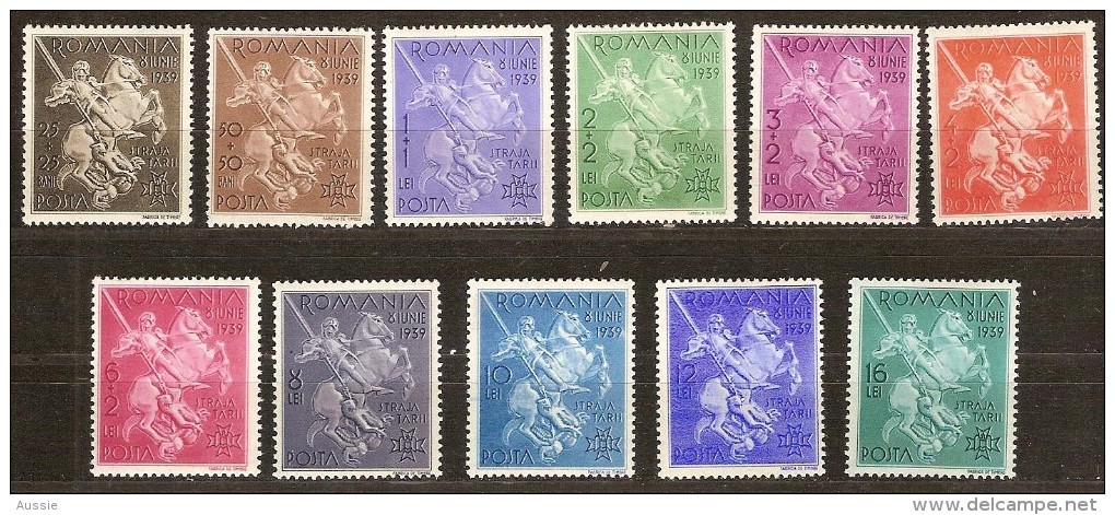 Roumanie Roemenie 1939 Yvertn° 570-580 *** MNH Cote 22,50 Euro Charles II Chevaux Paarden Horses - Ongebruikt