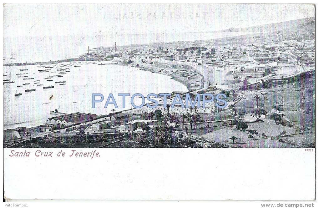 55324 SPAIN ESPAÑA SANTA CRUZ DE TENERIFE VISTA GENERAL AEREA POSTAL POSTCARD - Autres & Non Classés