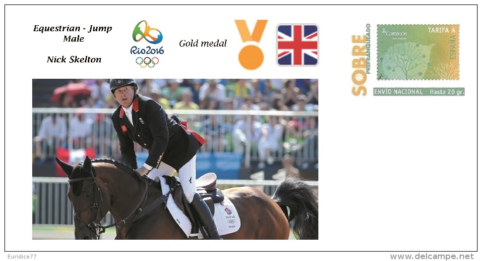 Spain 2016 - Olympic Games Rio 2016 - Gold Medal Equestrian Male Great Britain Cover - Otros & Sin Clasificación