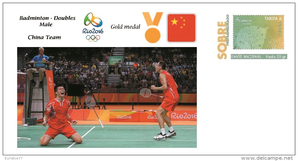 Spain 2016 - Olympic Games Rio 2016 - Gold Medal Badminton Male China Cover - Otros & Sin Clasificación