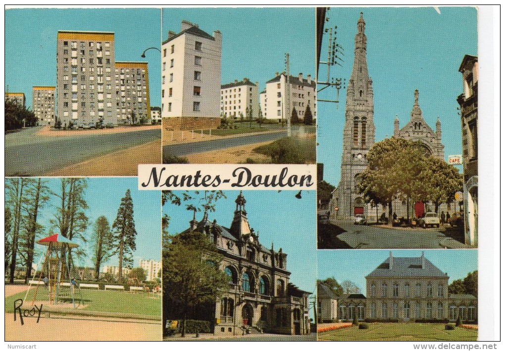 Nantes.. Doulon.. Belle Multi-vues Cité Marin-Poirier Cité Des Agenets Mairie De Doulon Grand-Blottereau - Nantes