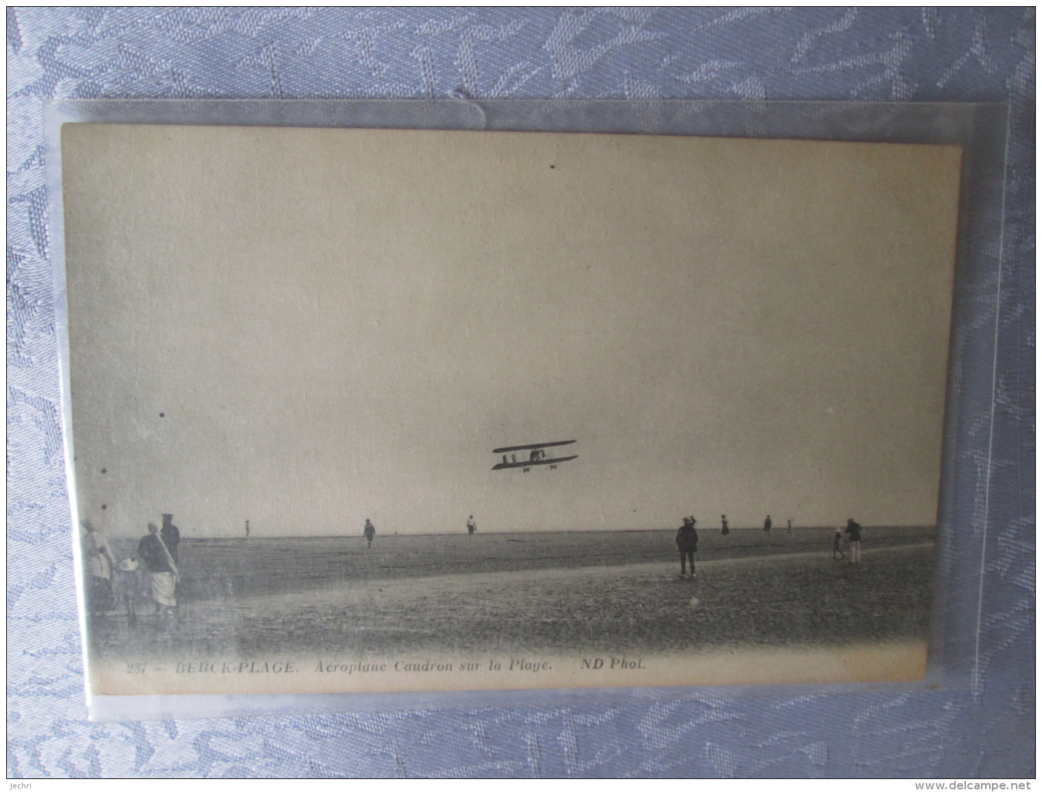 BERCK PLAGE . AEROPLANE CAUDRON SUR LA PLAGE - Berck