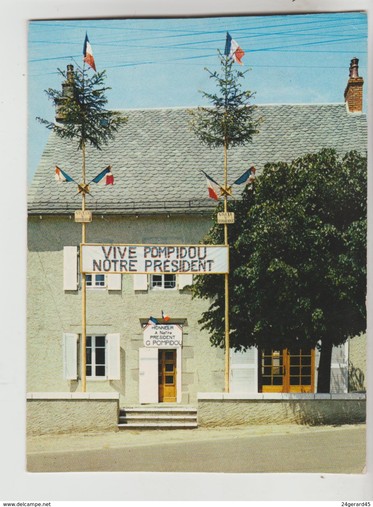 CPSM MONTBOUDIF (Cantal) - Maison Natale De George POMPIDOU Président De La République - Sonstige & Ohne Zuordnung