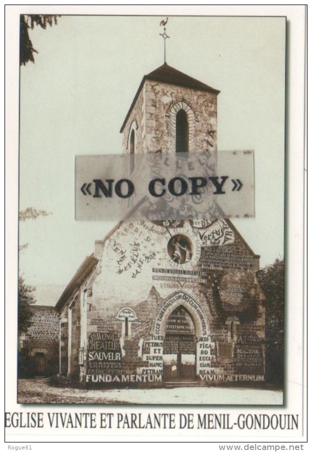 MENIL-GONDOUIN - ( Orne ) - église Vivante Et Parlante / Façade D'origine - Autres & Non Classés