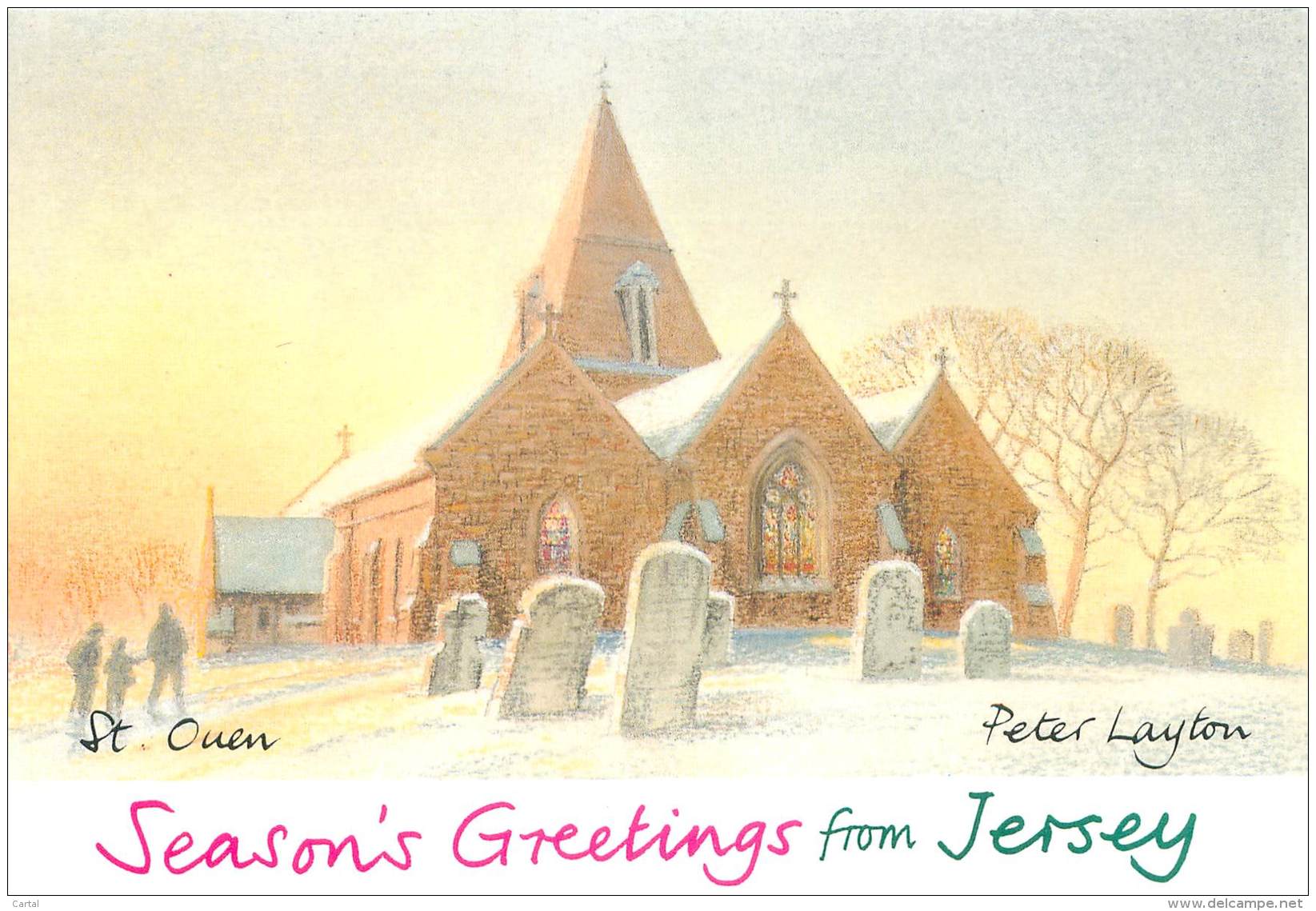 CPM - Season's Greetings From Jersey - St Ouen - Jersey Parish Churches - Autres & Non Classés