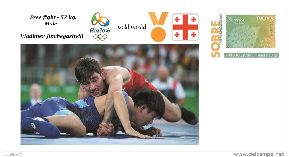 Spain 2016 - Olympic Games Rio 2016 - Gold Medal Free Fight Male Georgia Cover - Otros & Sin Clasificación
