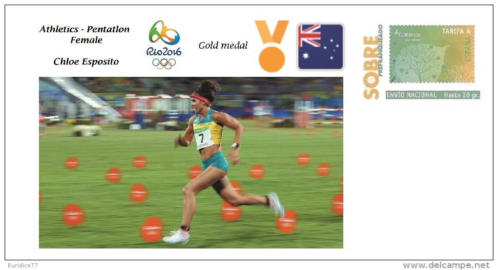 Spain 2016 - Olympic Games Rio 2016 - Gold Medal Athletics Pentatlon Female Australia Cover - Otros & Sin Clasificación